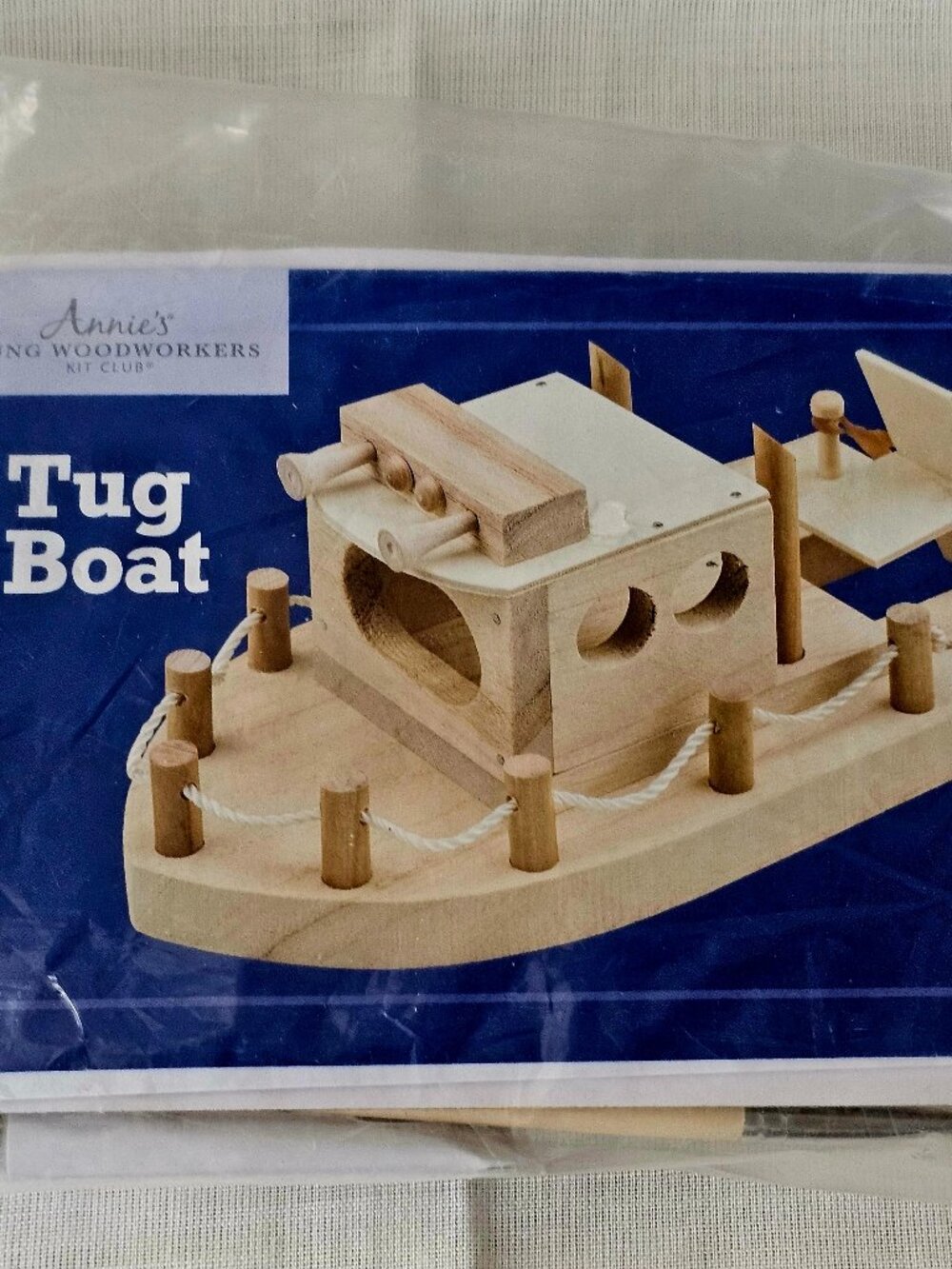 Tug  Boat Wood Building Kit - Annie's Young Woodworkers
